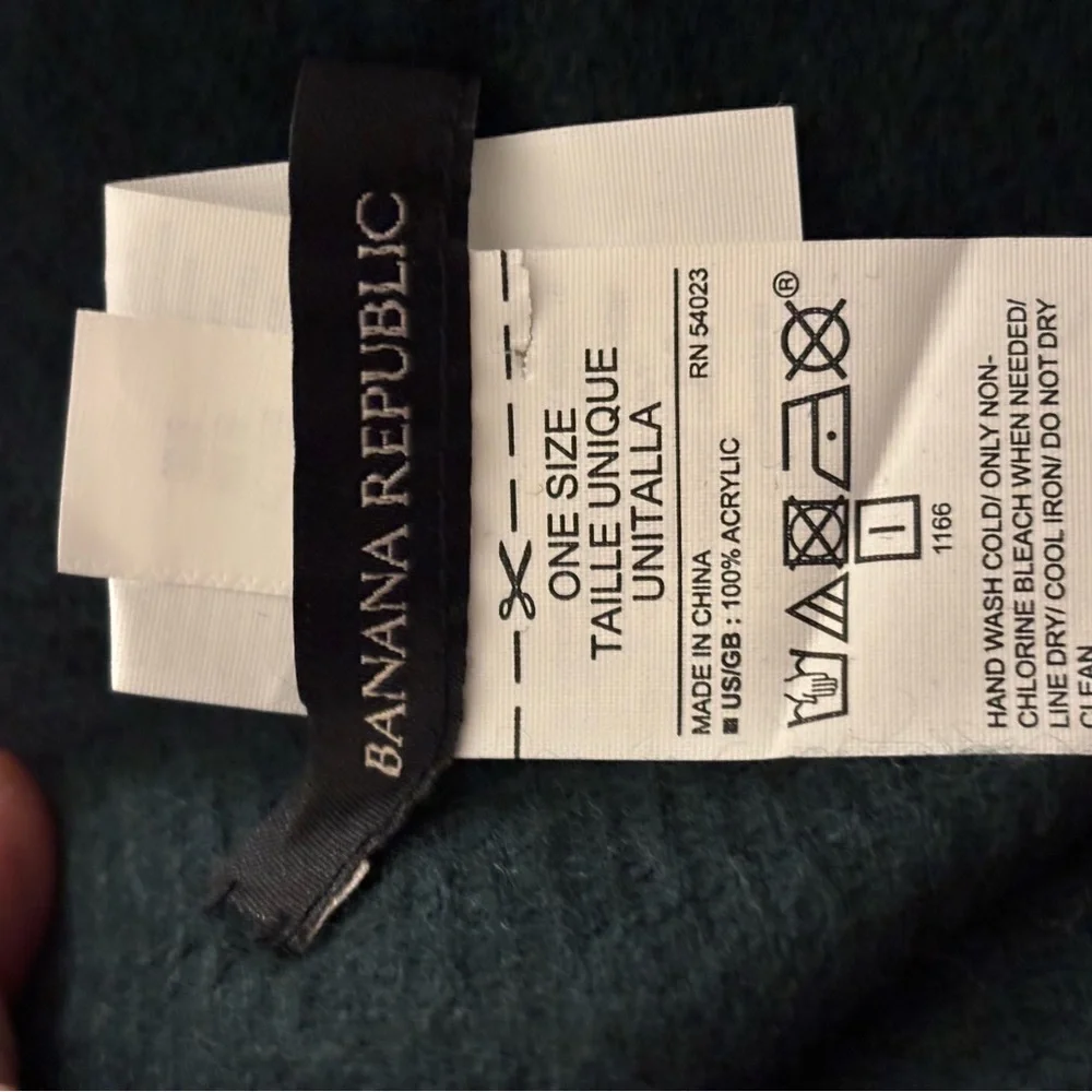 Banana Republic Dark Blue Plaid Scarf